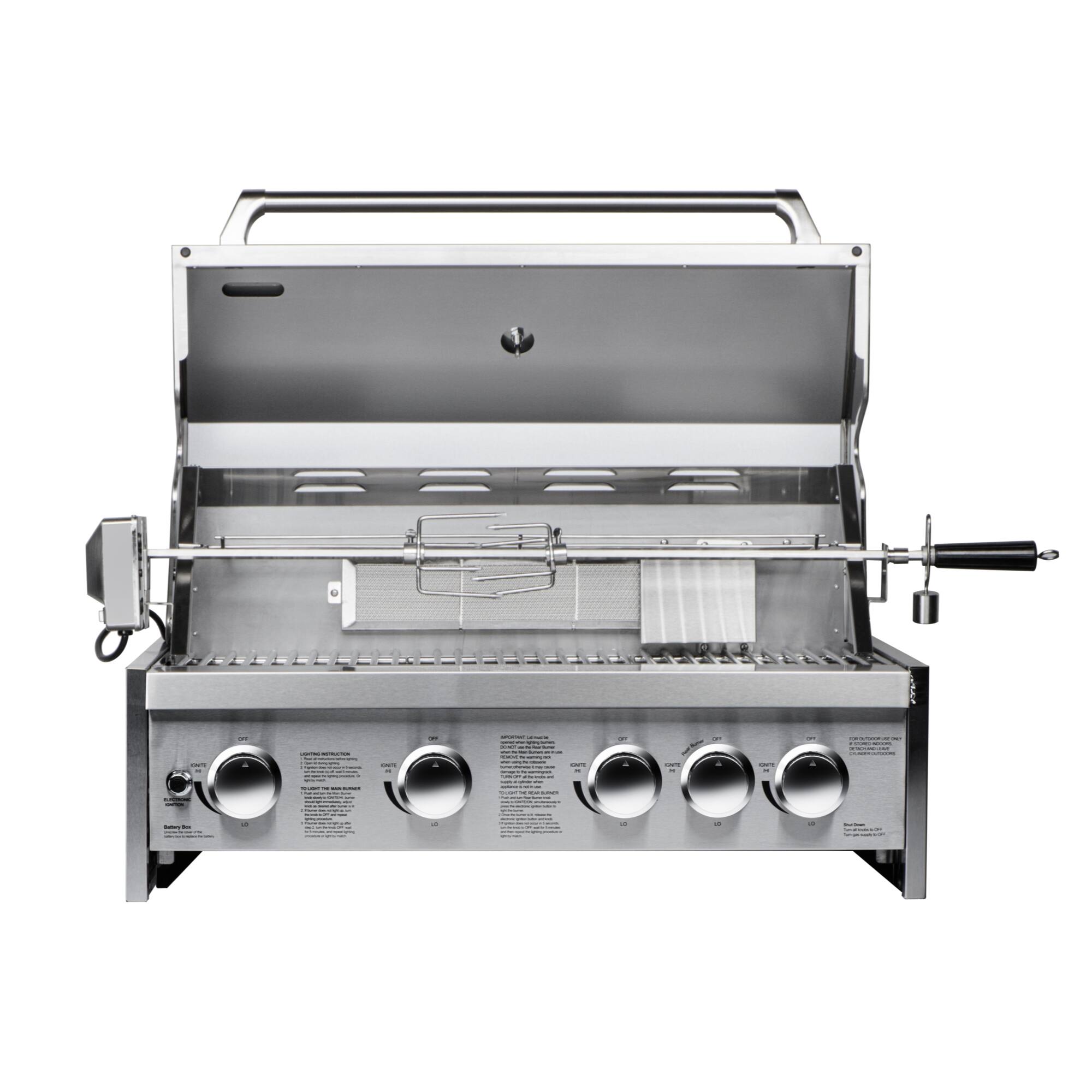 Alt View 5. Koolmore - KoolMore Outdoor Kitchen 30 in. BBQ Liquid Propane Grill with Cabinet in Stainless-Steel (KM-OKS-BQ30-BQ30CAB) - Stainless Steel.