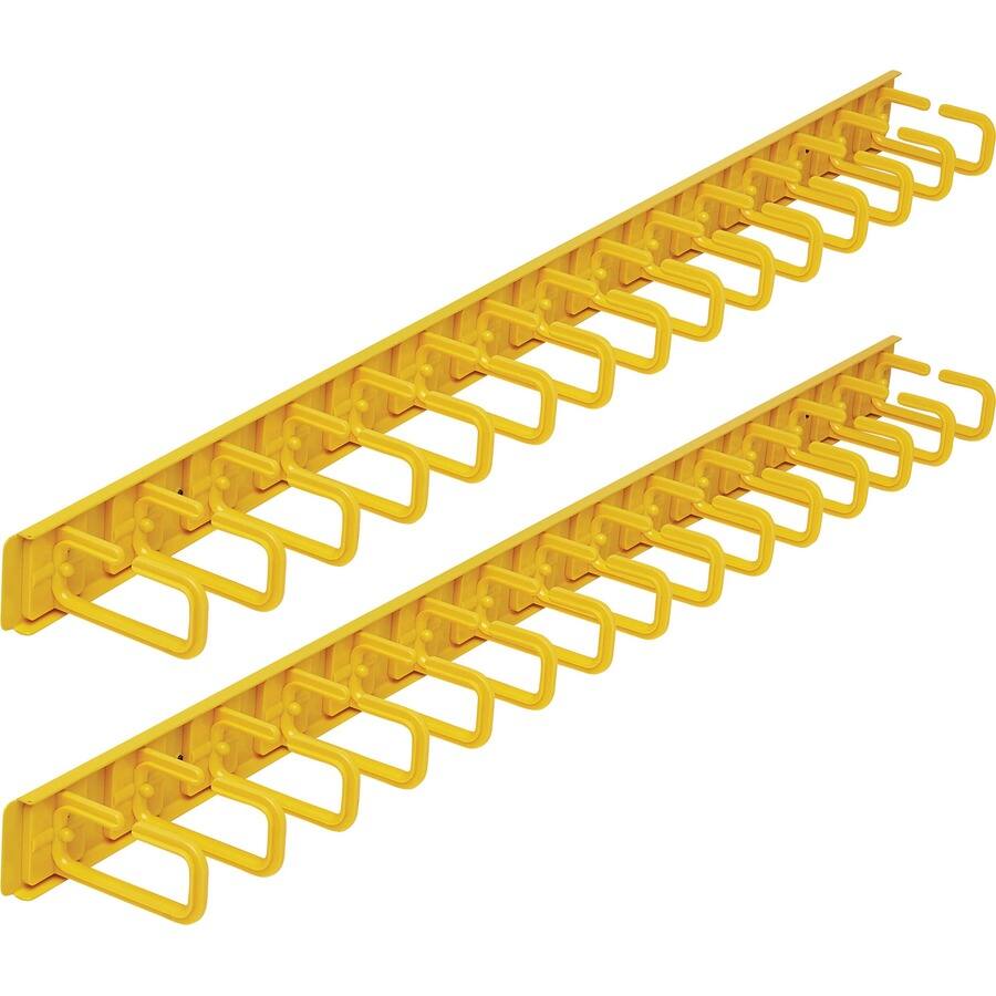 Alt View 2. Tripp Lite - EATON TRIPP LITE SERIES VERTICAL CABLE MANAGER - FLEXIBLE RINGS, YELLOW, 6 FT. ( - Yellow.