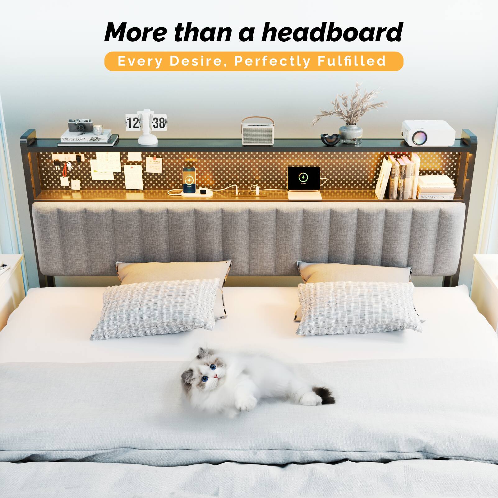 More than a headboard  
Every Desire, Perfectly Fulfilled