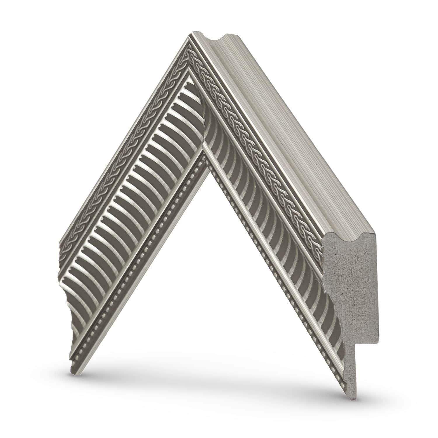 Alt View 11. Deco TV Frames - 50" Slim Bezel for Samsung The Frame TV - Empire Silver.