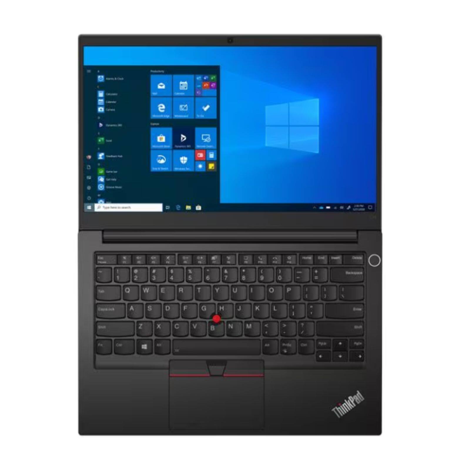 Alt View 4. Lenovo - E14 Gen 3 14" FHD AMD Ryzen 5 5500U 2.1 GHz 16 GB DDR4 256GB SSD AMD Radeon Graphics Windows 11 Pro Laptop - Black.