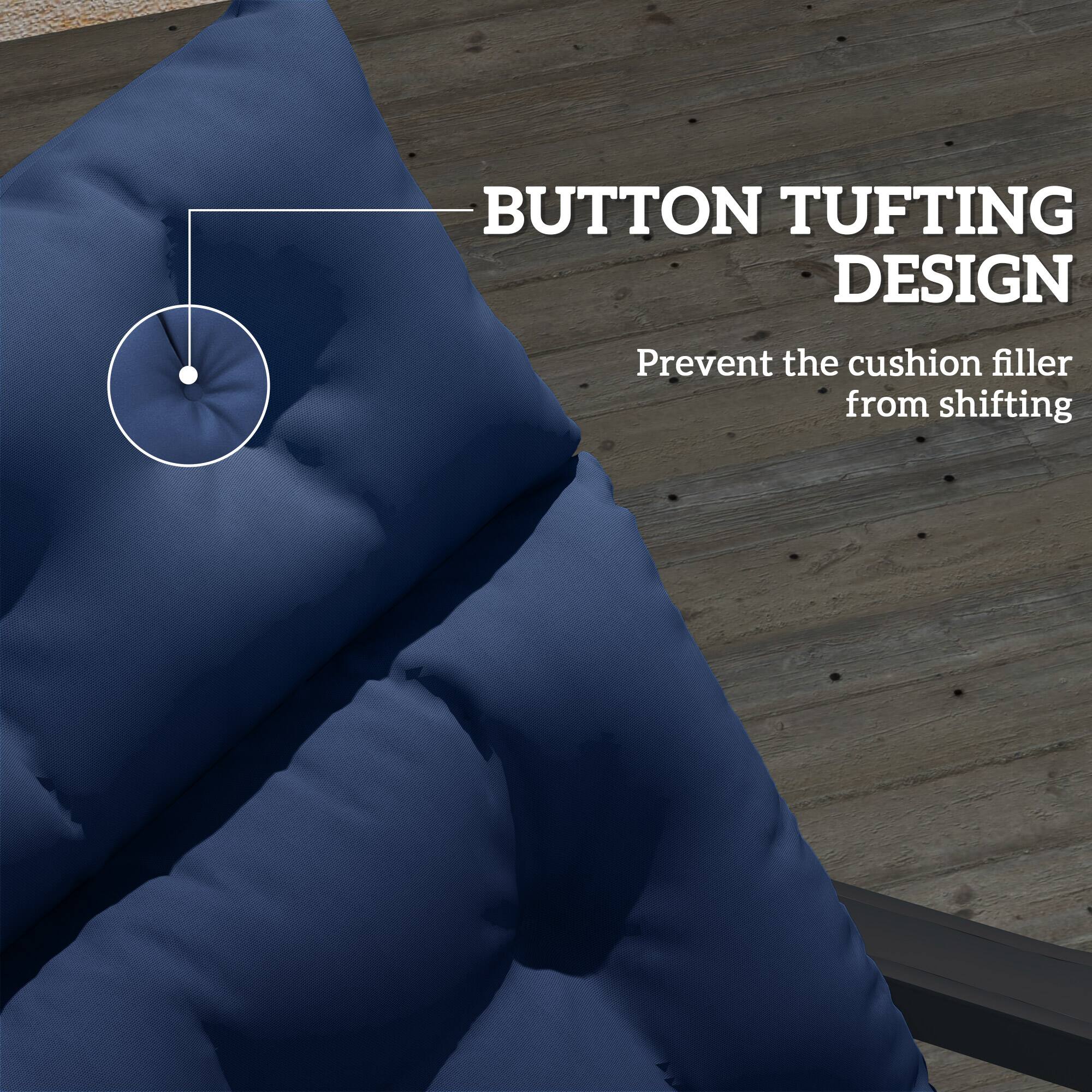 BUTTON TUFTING DESIGN

Prevent the cushion filler from shifting
