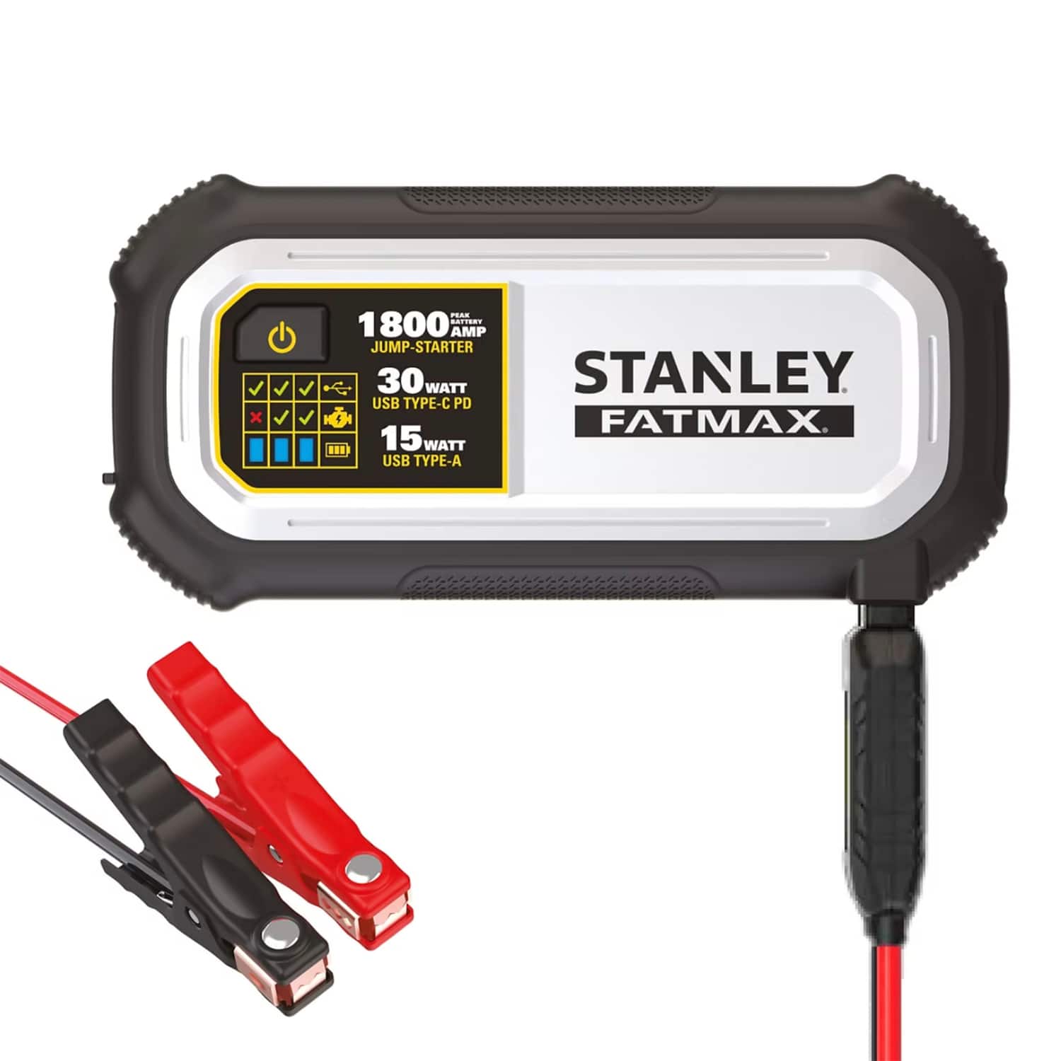 Stanley - FATMAX 1800-Amp 12-Volt Automotive Jump Starter and USB Power Bank LJ18FC