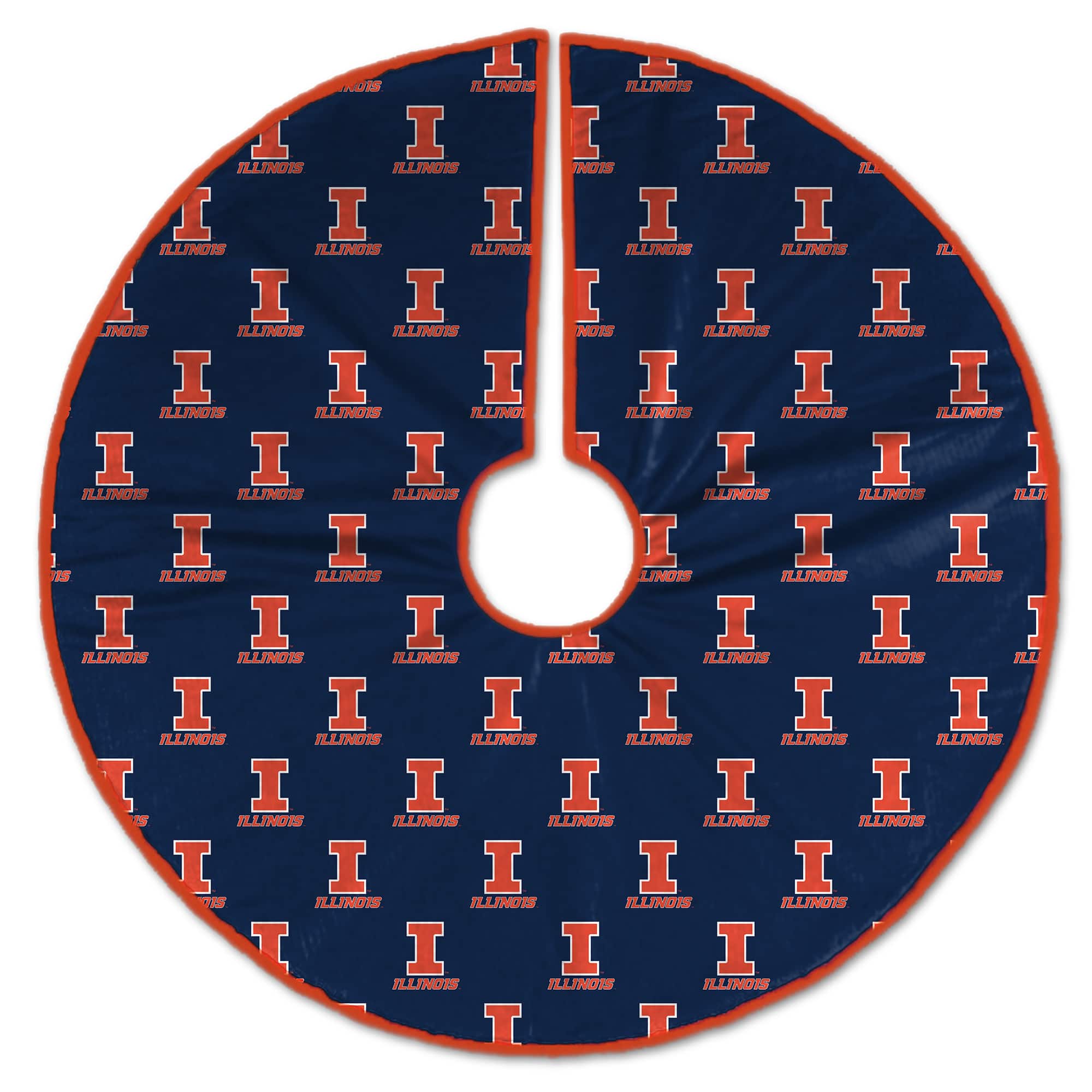 Pegasus - Illinois Fighting Illini Microplush Christmas Tree Skirt - Multicolor