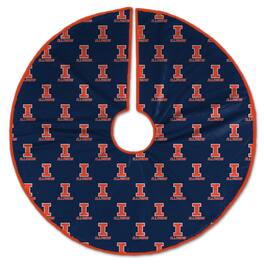 Pegasus - Illinois Fighting Illini Microplush Christmas Tree Skirt - Multicolor
