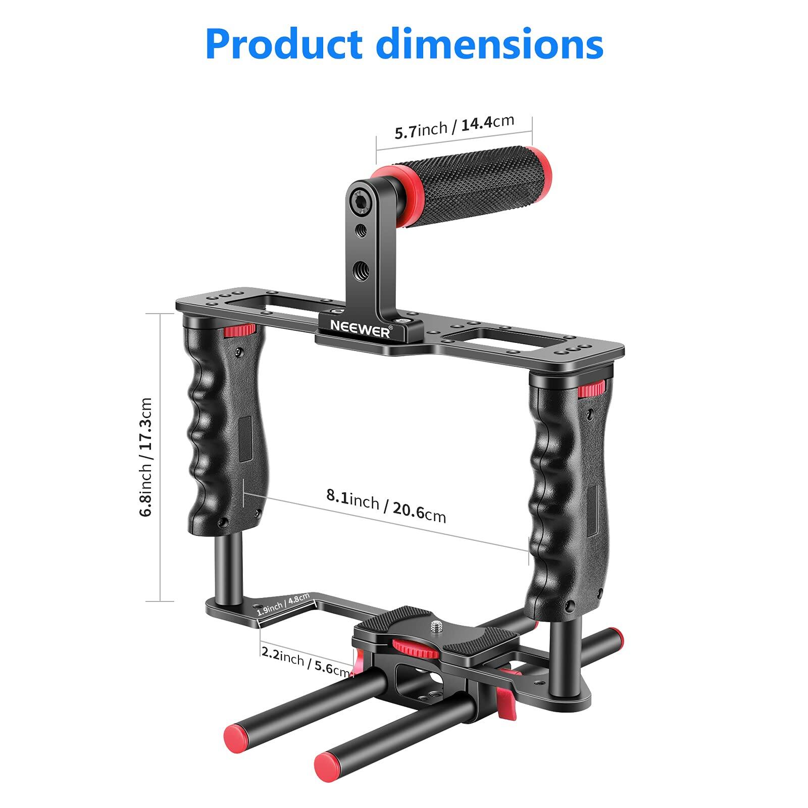 Product dimensions: 5.7 inch / 14.4 cm, 6.8 inch / 17.3 cm, 8.1 inch / 20.6 cm, 1.9 inch / 4.8 cm, 2.2 inch / 5.6 cm