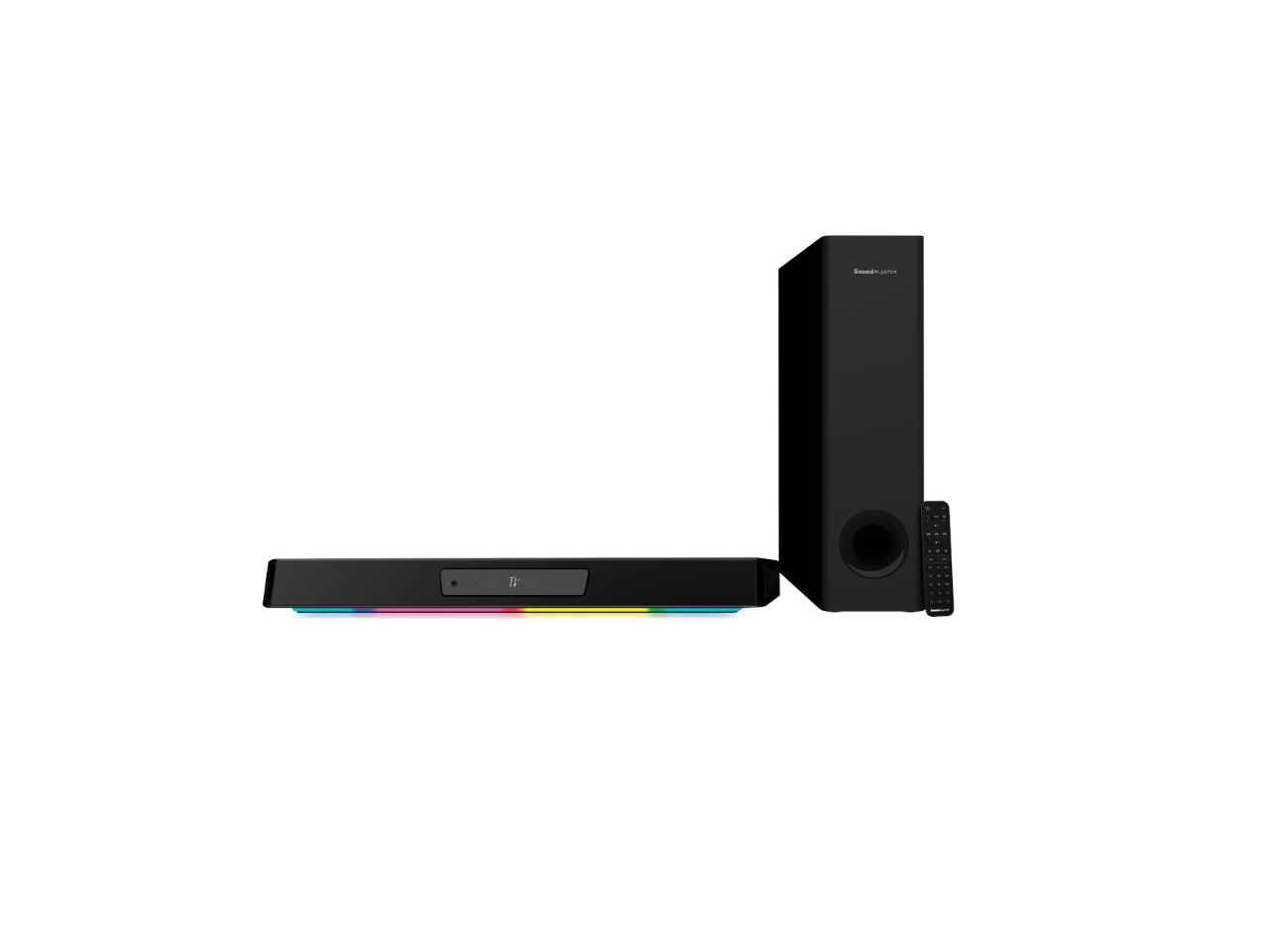 Alt View 3. Creative Labs - Creative Sound Blaster Katana V2X 5.1 Gaming Soundbar with Subwoofer, 180W, Tri-Amplified, Super X-Fi, RGB.