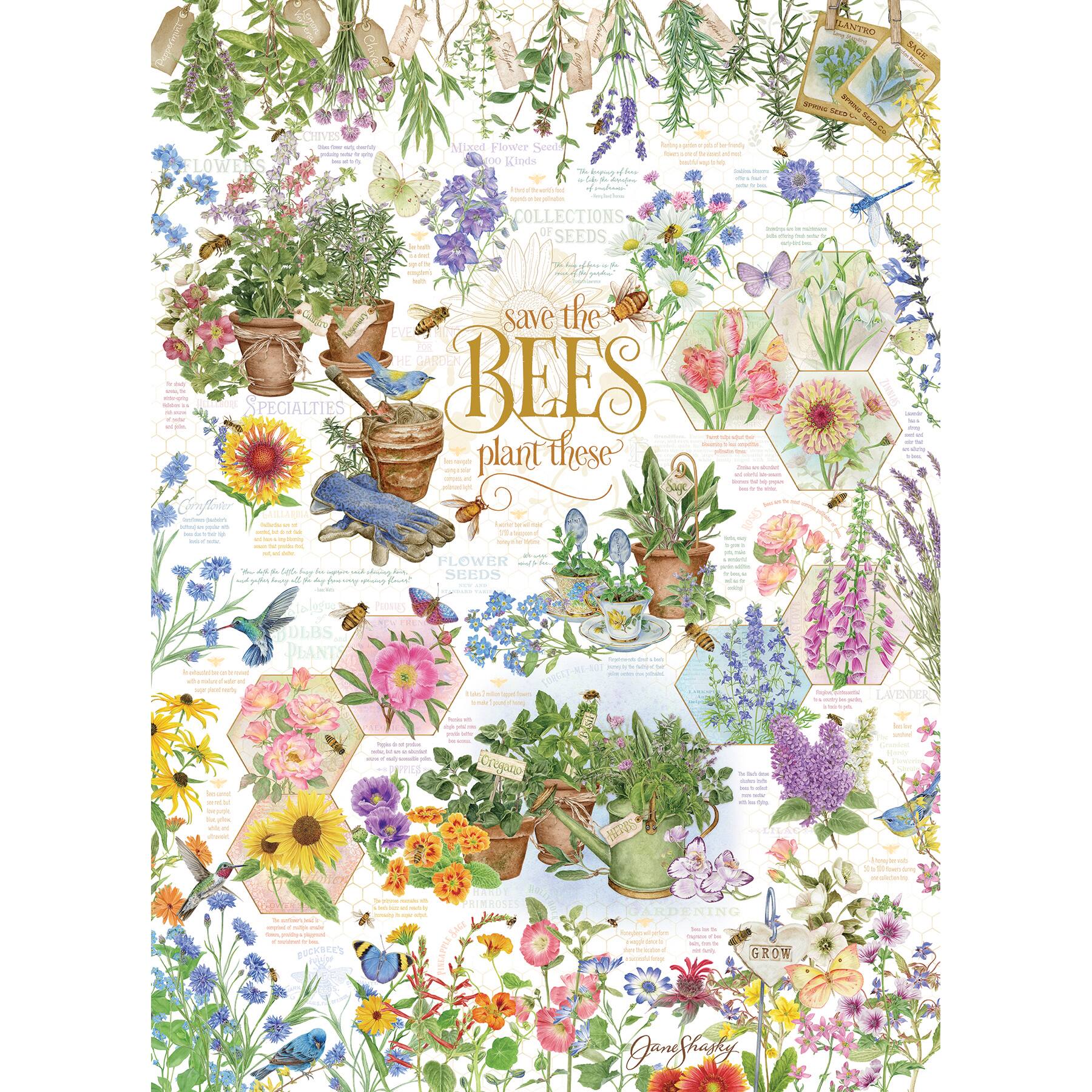 Outset Media Outset Media: Cobble Hill: Save the Bees 1000 Piece Puzzle ...