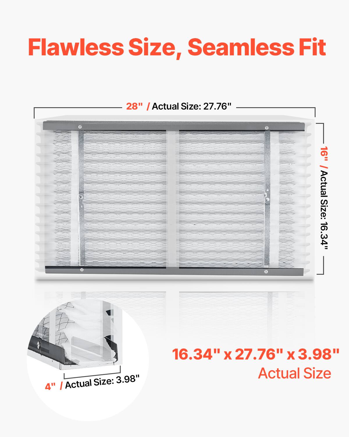 Flawless Size, Seamless Fit

28" / Actual Size: 27.76"

16" / Actual Size: 16.34"

4" / Actual Size: 3.98"

16.34" x 27.76" x 3.98" Actual Size