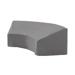 Crosley Furniture - Catalina Round Outdoor Sectional Sofa Furniture Cover - Gray