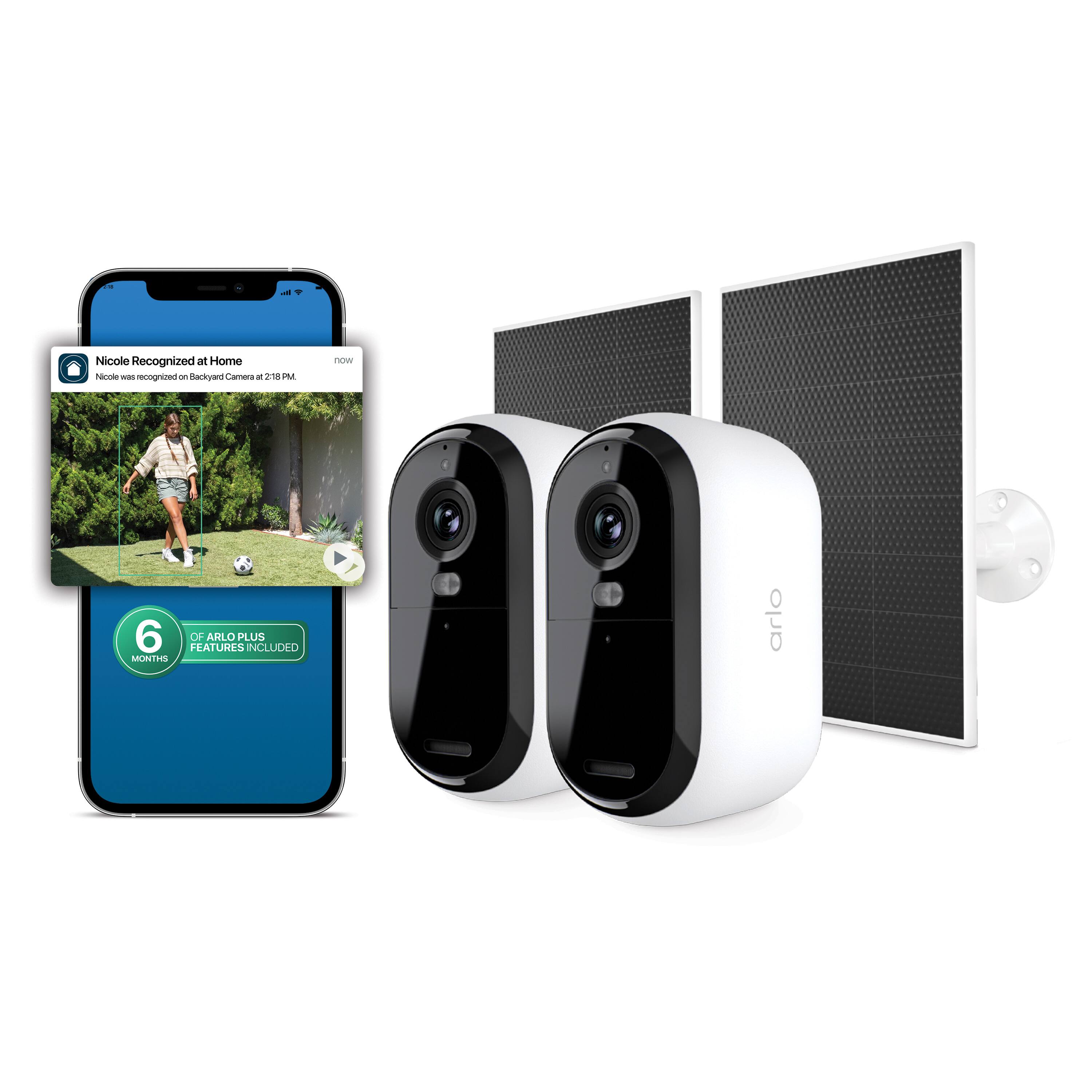 Nicole Recognized at Home  
- recognized - backyard Camera - 2  
- 6 MONTHS OF ARLO PLUS FEATURES INCLUDED