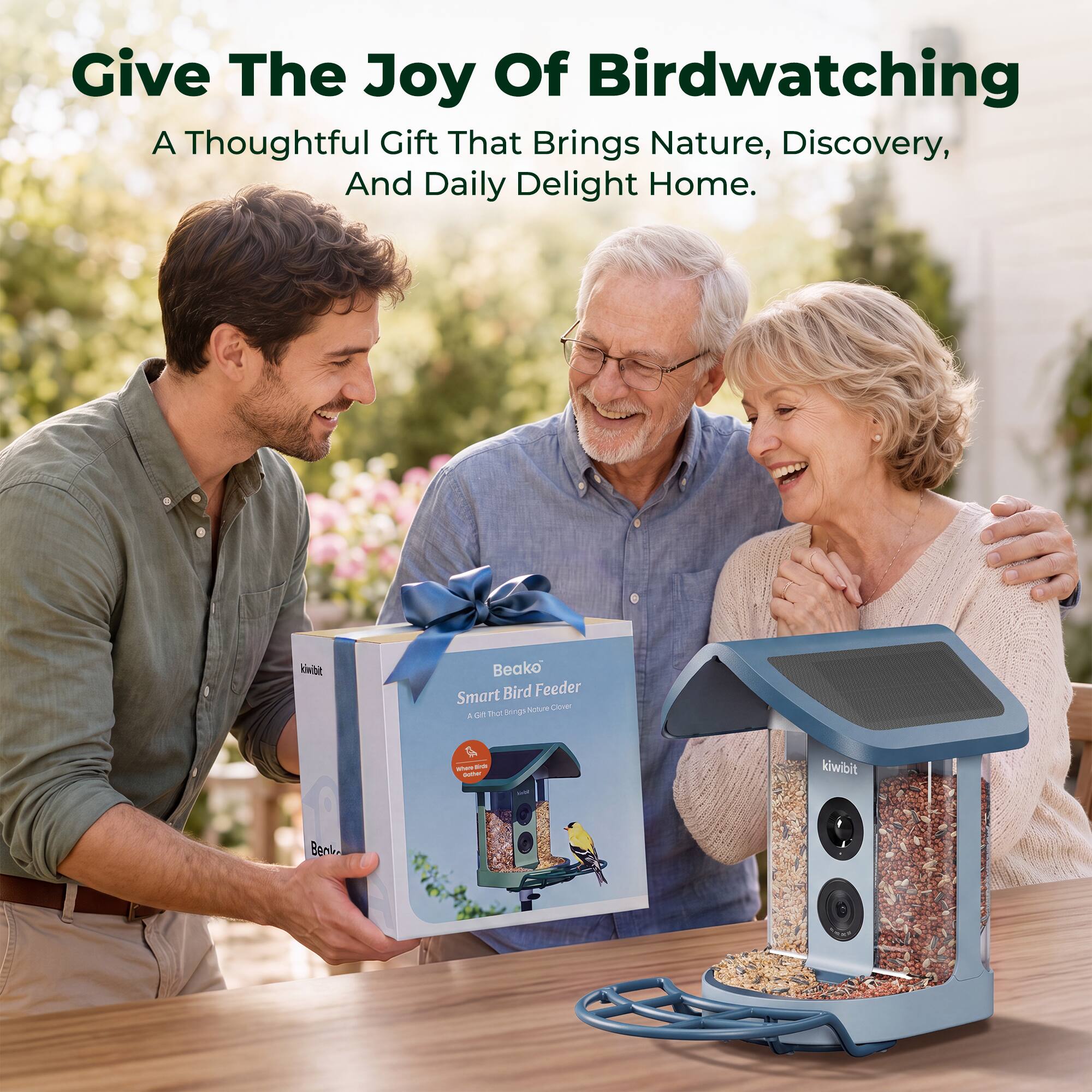 Give The Joy Of Birdwatching A Thoughtful Gift That Brings Nature, Discovery, And Daily Delight Home.  
kwibit Beako Smart Bird Feeder