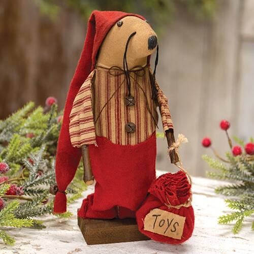 Angle. BreeBe - Mr. Claus Mouse on Base - Multi.