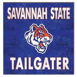 Jardine - Savannah State Tigers 10" x 10" Team Color Tailgater Plaque - Blue
