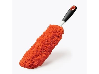 Front. OXO - OXO Good Grips Microfiber Duster, Orange/Black (1335180) - Orange.