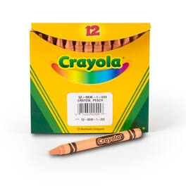 Crayola - Single Color Bulk Crayons, Regular Size, Peach, 12 Count