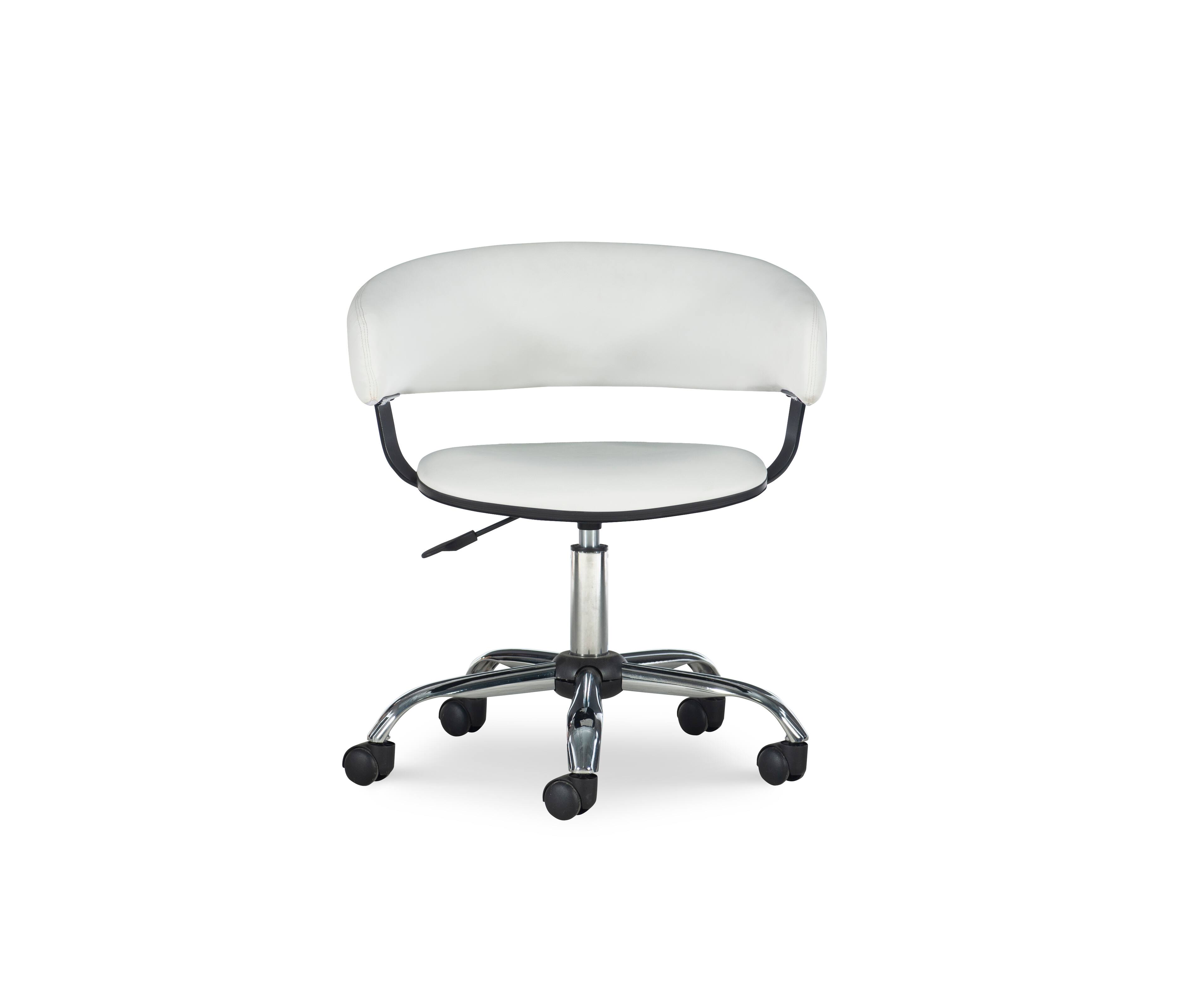 Alt View Zoom 21. Linon Home Décor - Walton Map Printed Glass Desk Set With Faux Leather Gas Lift Chair - White & Chrome.