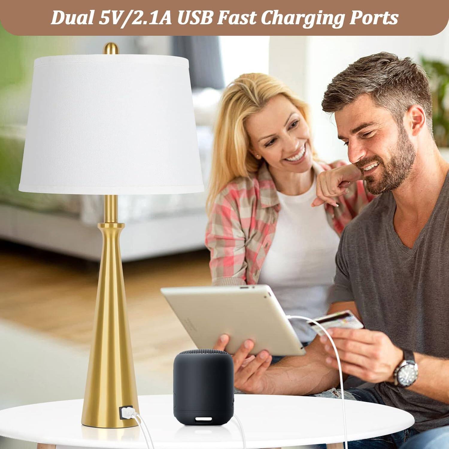 Dual 5V/2.1A USB Fast Charging Ports