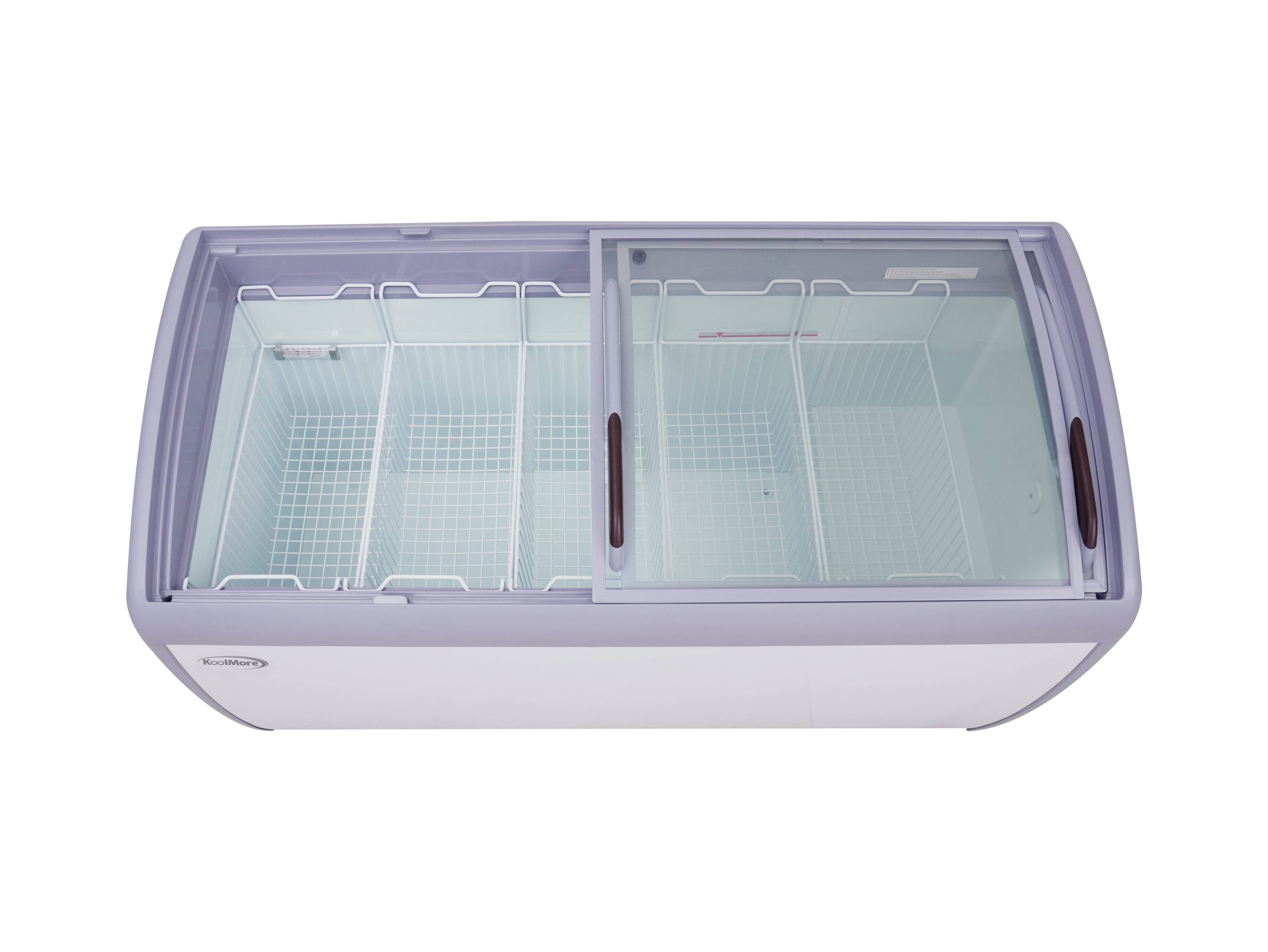 Alt View 5. Koolmore - 60 in. Display Ice Cream Freezer - 16 cu ft. MCF-16C - White.