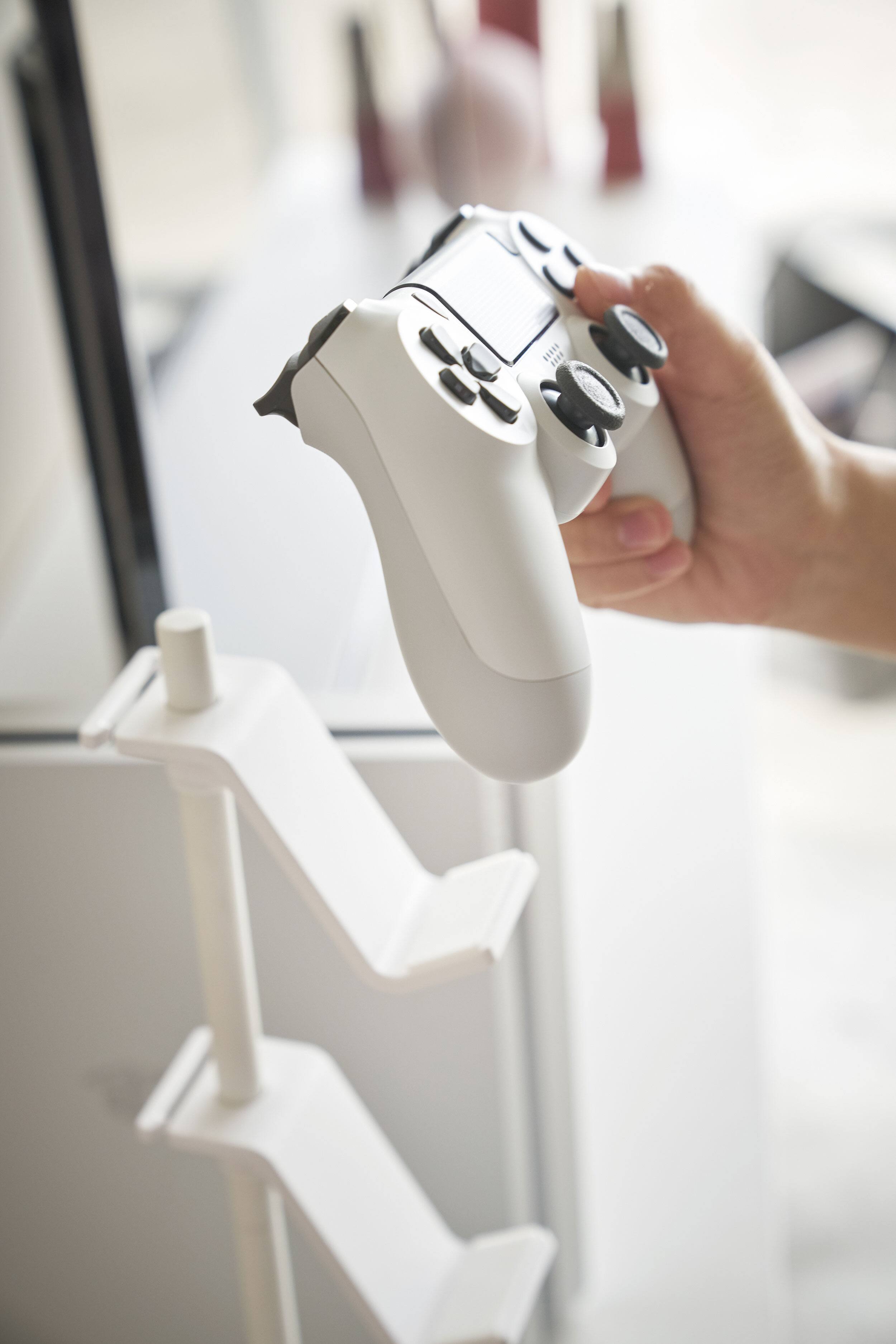 Left. Yamazaki Home - Controller Stand - Steel.