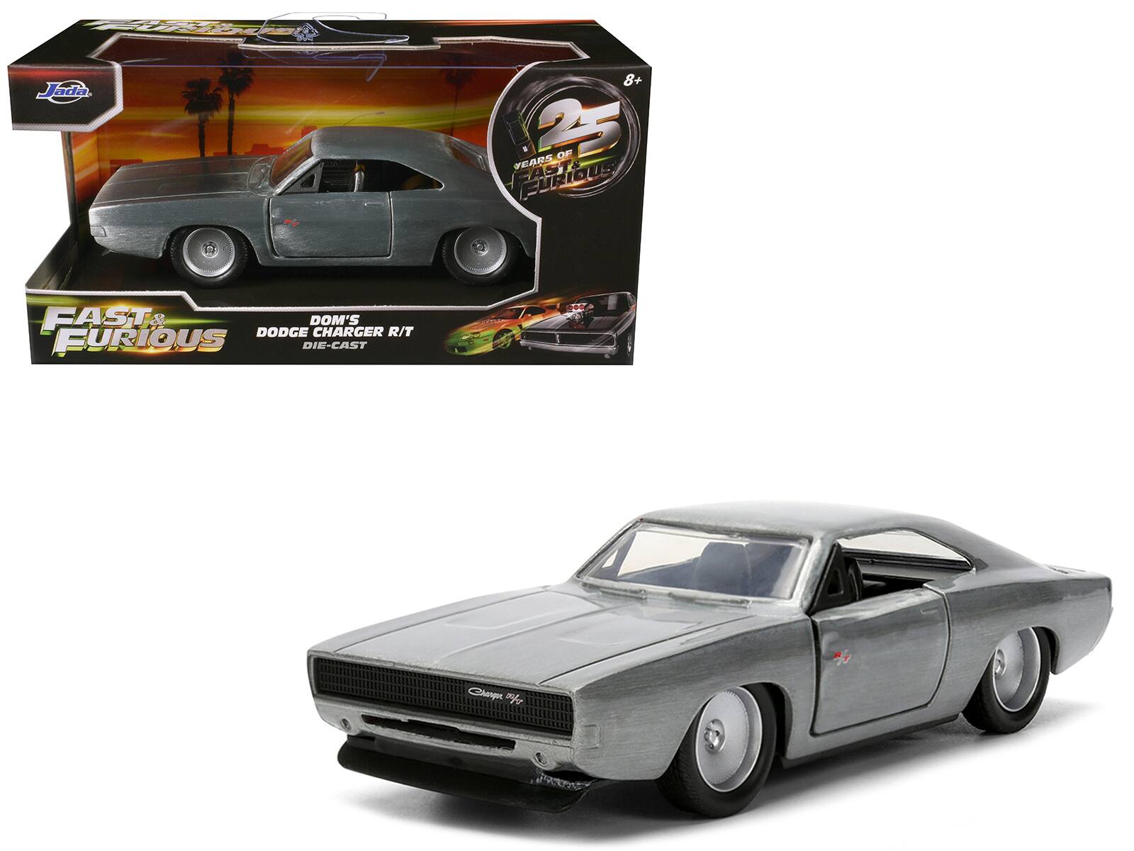 "Dom's Dodge Charger R/T Raw Metal ""Fast & Furious 7"" (2015) Movie 1/32 Diecast Model Car by Jada" price history on PriceWatchPro
