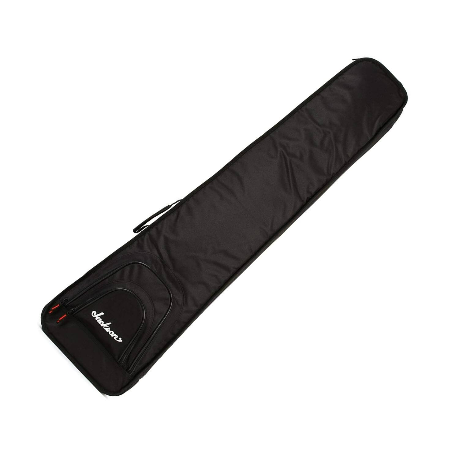 Angle. Jackson - Jackson Polyester Made and Travel-Friendly Gig Bag for JS Bass with Jackson Logo and Two Zipper Compartments (Black).