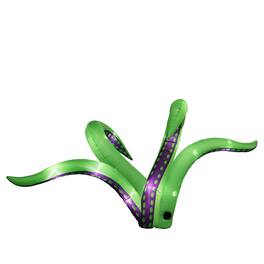 Sunoyar - 6.9ft Halloween Inflatable Octopus Tentacles with LED Lights 2 Pack - Green