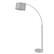 Alt View 2. FC Design - FC Design Modern 81" Tall Standing Adjustable Arched Floor Lamp with Drum Shade and Marble Base - Grey - Grey.