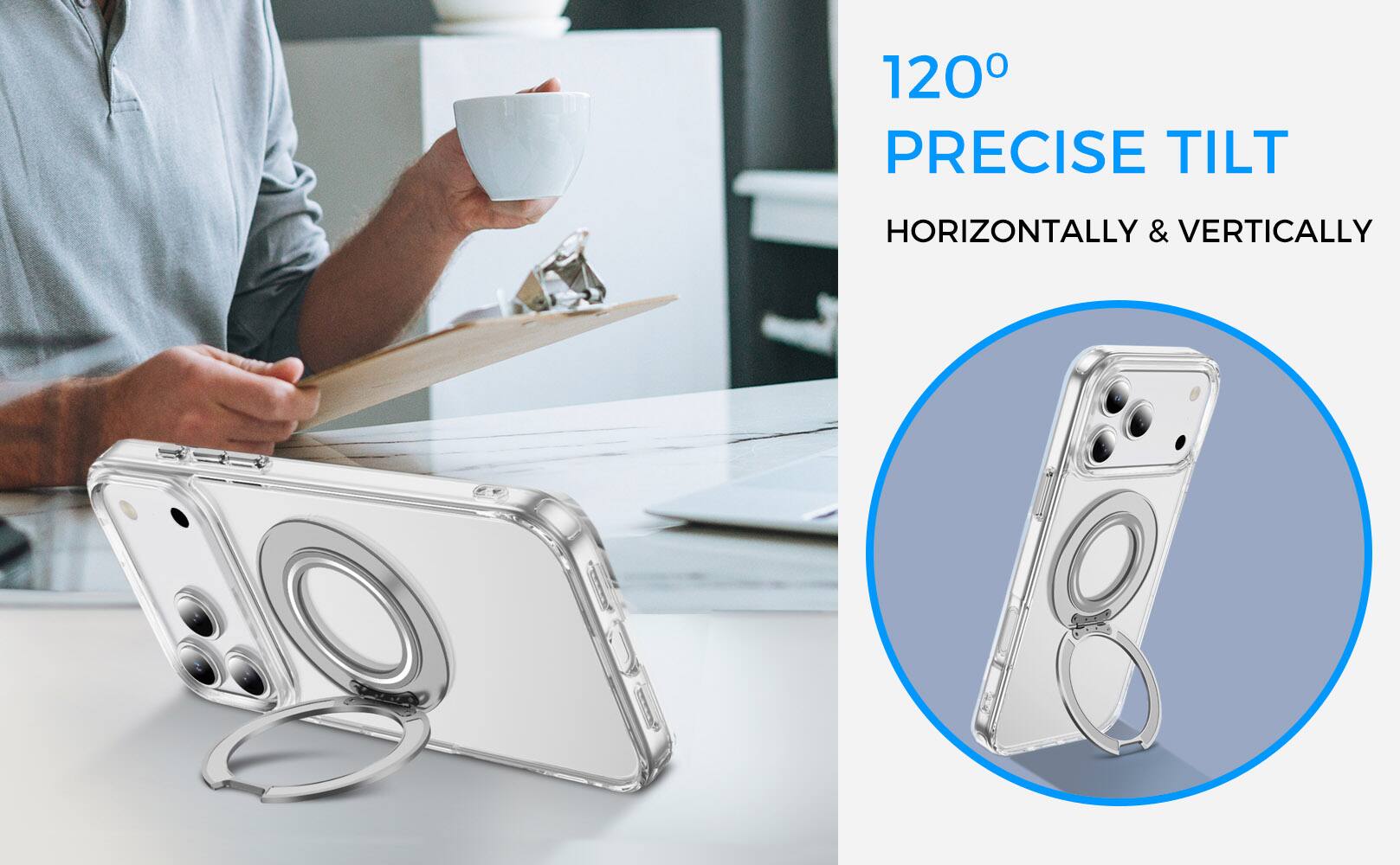 120° PRECISE TILT  
HORIZONTALLY & VERTICALLY