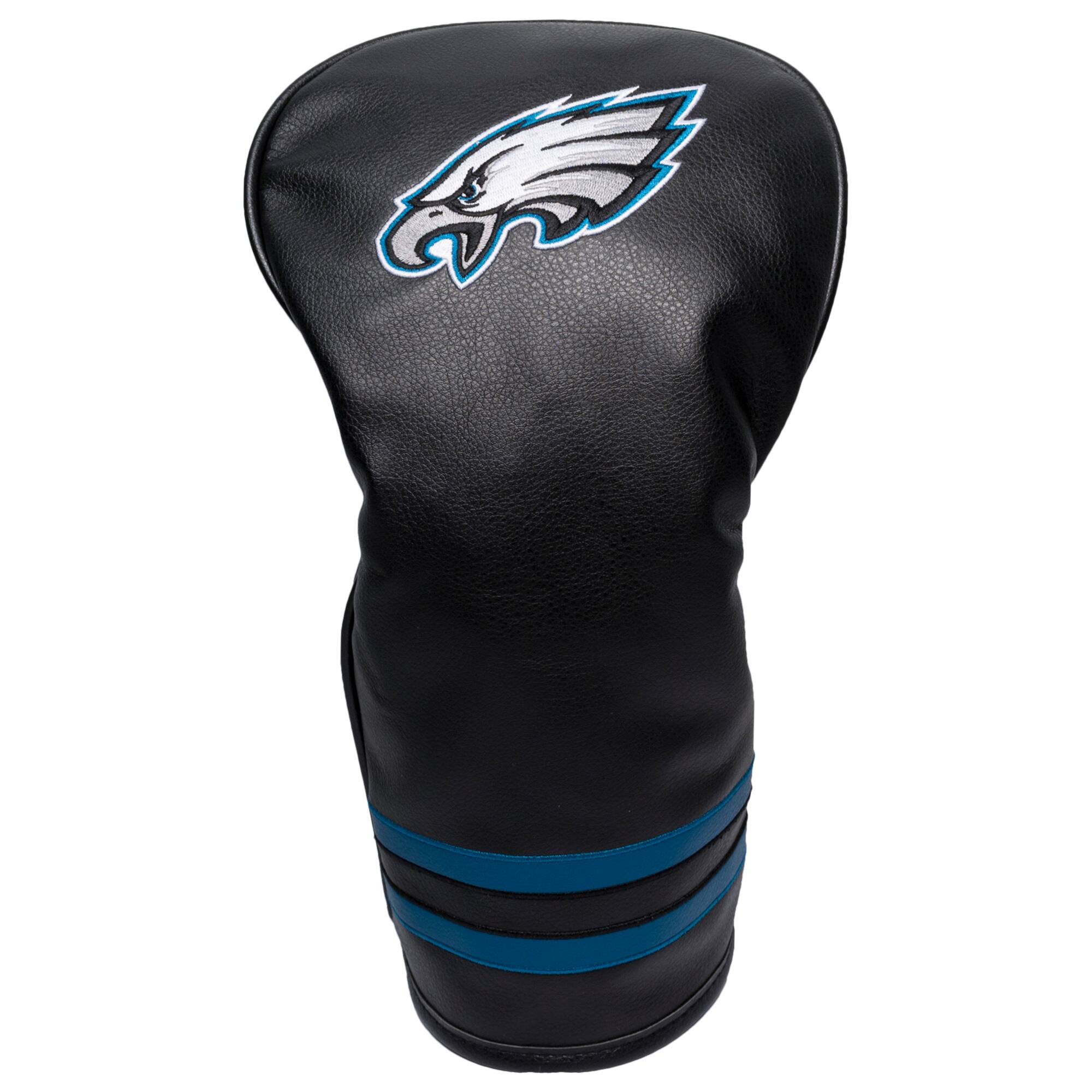 Front. Team Golf - Philadelphia Eagles Vintage Driver Head Cover - Multicolor.