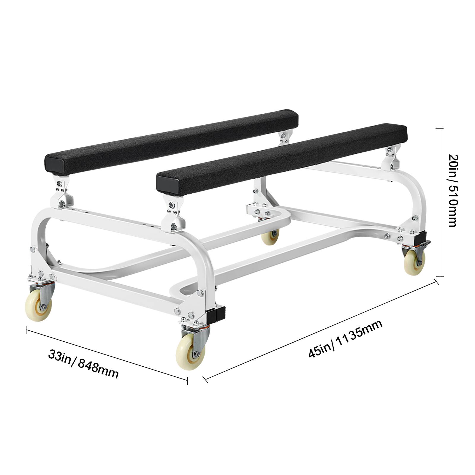 20in / 510mm  
33in / 848mm  
45in / 1135mm