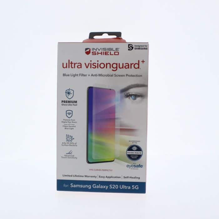 ZAGG - Screen Protector FIT SamsungGalaxy S20 Ultra 5G Ultra VisionGuard+ - Clear