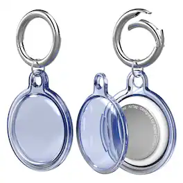 Vena - 1x For Apple AirTag Holder, AirTag Keychain Holder Waterproof AirTag Case for Kids Elderly Backpack Pets Collar - Blue
