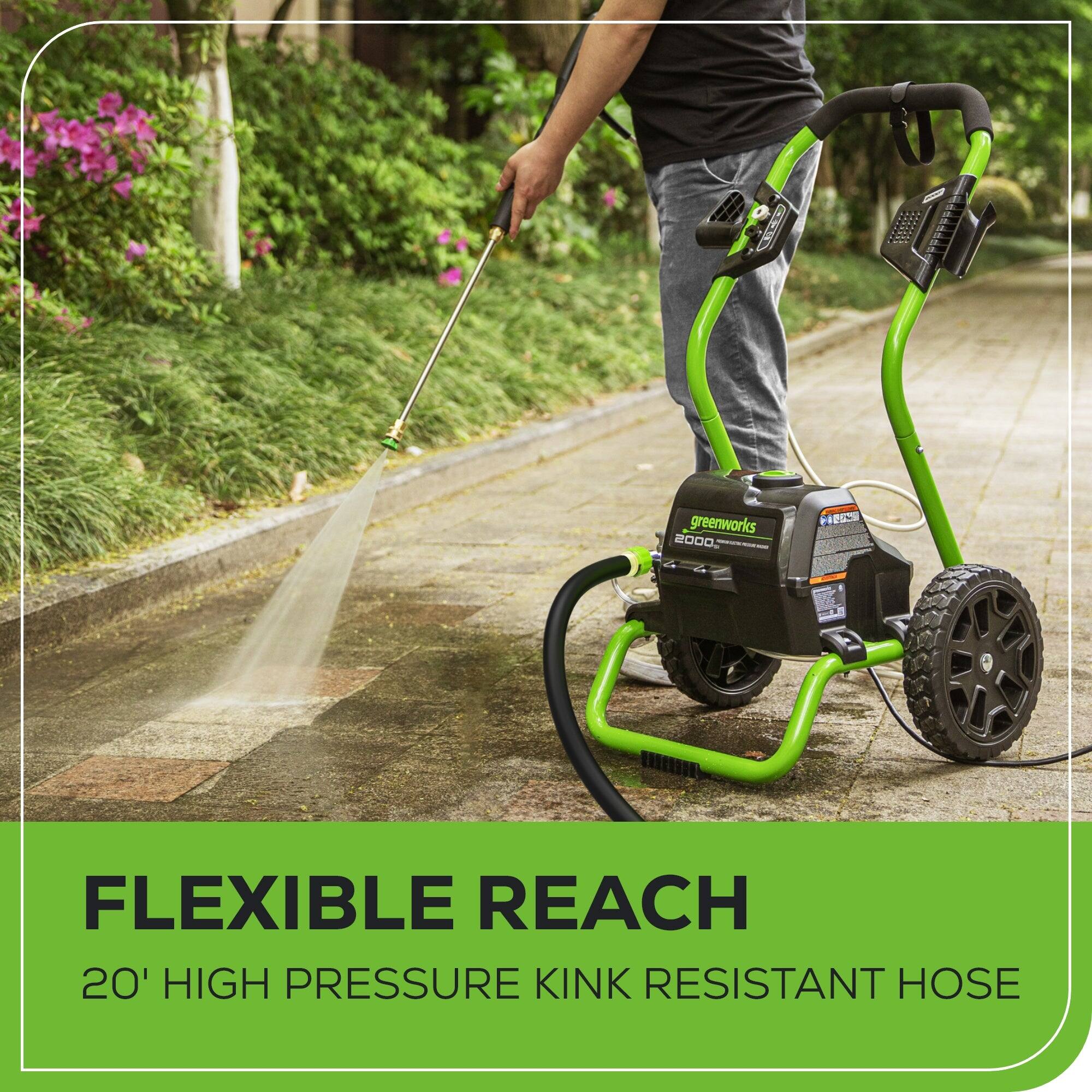 Greenworks 2000 Max PSI, 1.1 GPM (13 Amp) Electric Pressure Washer