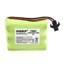 HQRP - 6V Battery SM-2P Plug for Harbor Frieght Solar Light, Sunforce 80-Led-Solar Motion Light, SolarSecurity-Outdoor