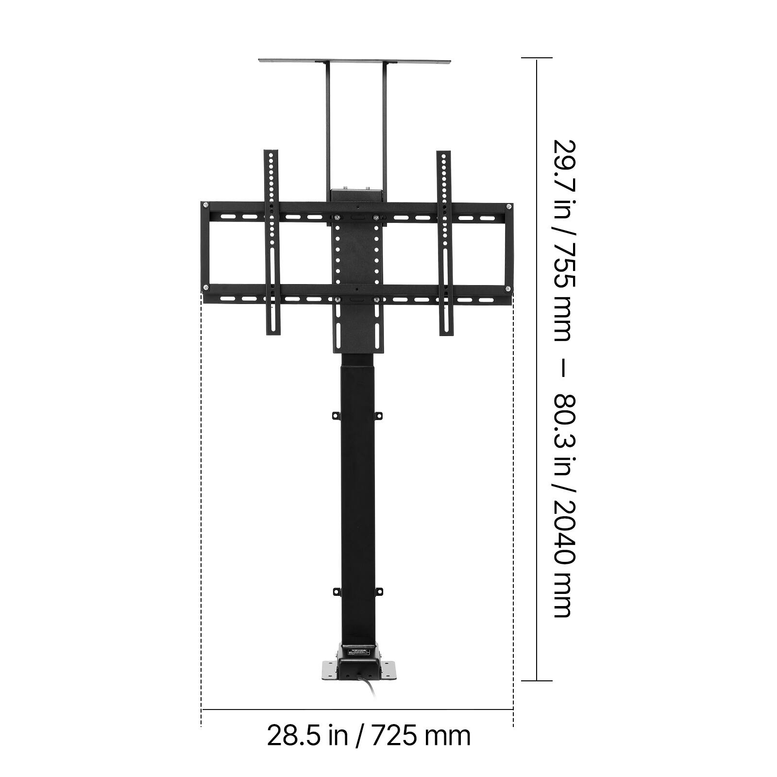 29.7 in / 755 mm  
80.3 in / 2040 mm  
28.5 in / 725 mm