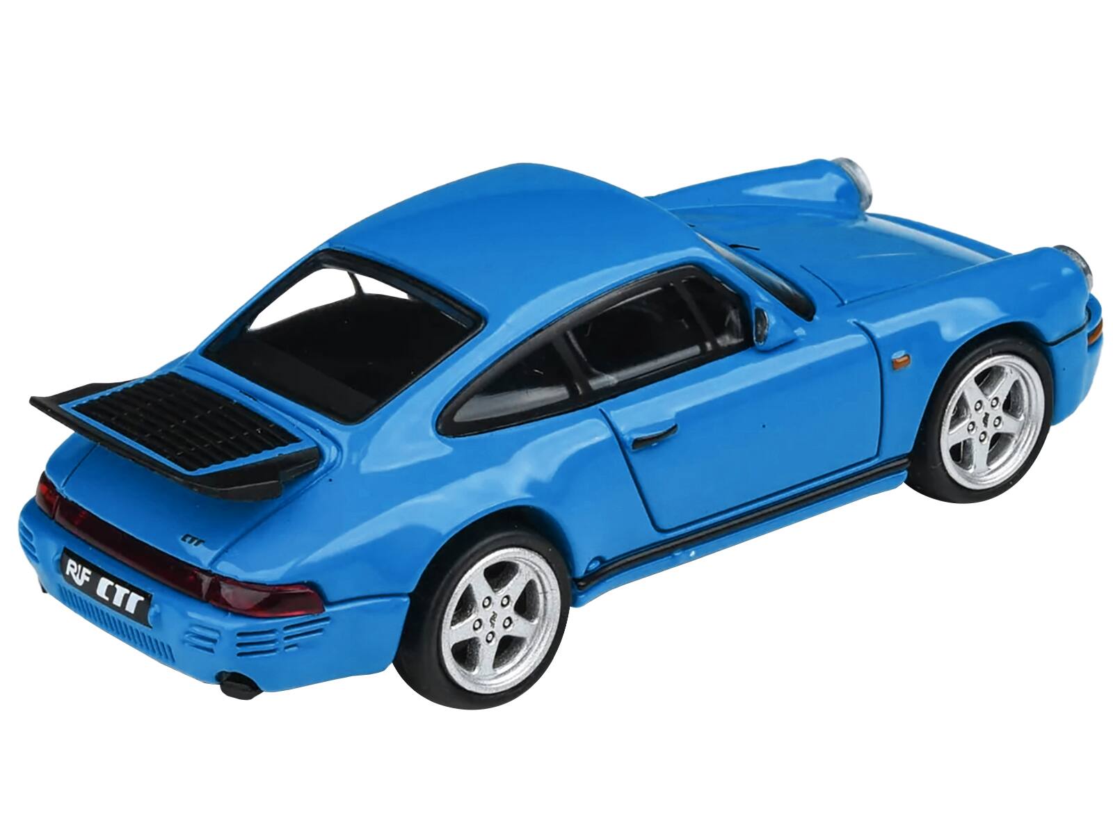 Back. Paragon - 1987 RUF CTR Racing Blue 1/64 Diecast Model Car by Paragon Models - Blue.