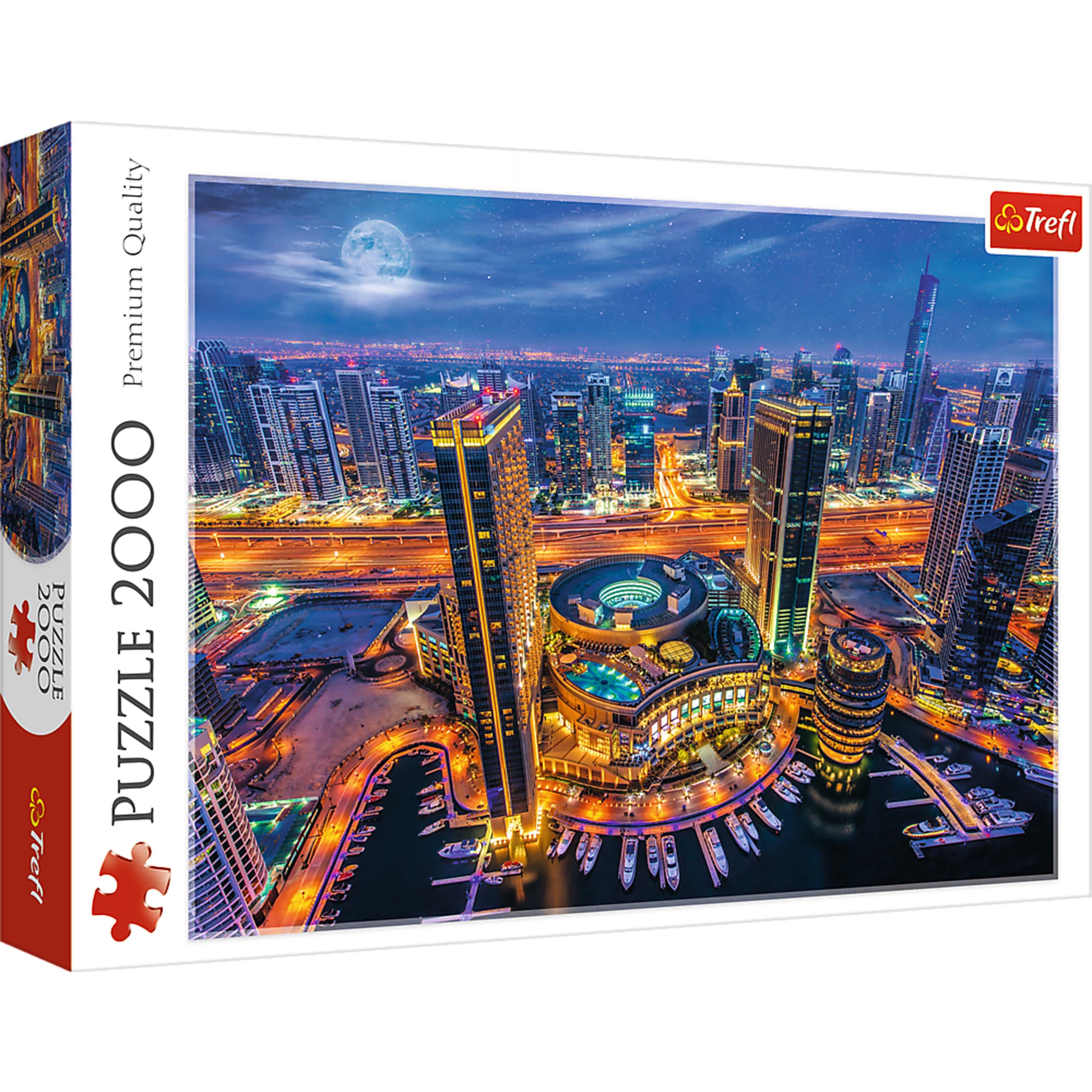 Trefl - Red 2000 Piece Puzzle - Lights of Dubai