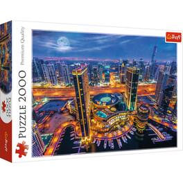 Trefl - Red 2000 Piece Puzzle - Lights of Dubai