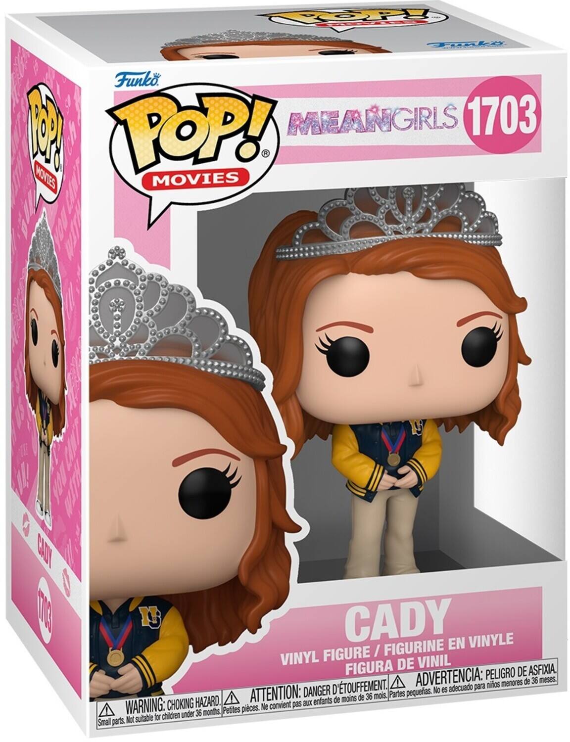 FOOP Tunle Funko. 1 POP! MEANGRLS 1703 MOVTES MOVIES I EAOI  13 CADY FIGURINE EN VINYLE FIGURE / VINYL DE VINIL FIGURA PELIGRO DE ASFIXIA. D'TOUFFEMENT. ADVERTENCIA: para nios menores de 36 meses. DANGER pequeas. No es adecuado HAZARD. ATTENTION: aux enfants de moins de 36 mois, Partes WARNING: CHOKING Petites pieces. Ne convient pas children under 36 months. Not sutable for Smal parts.