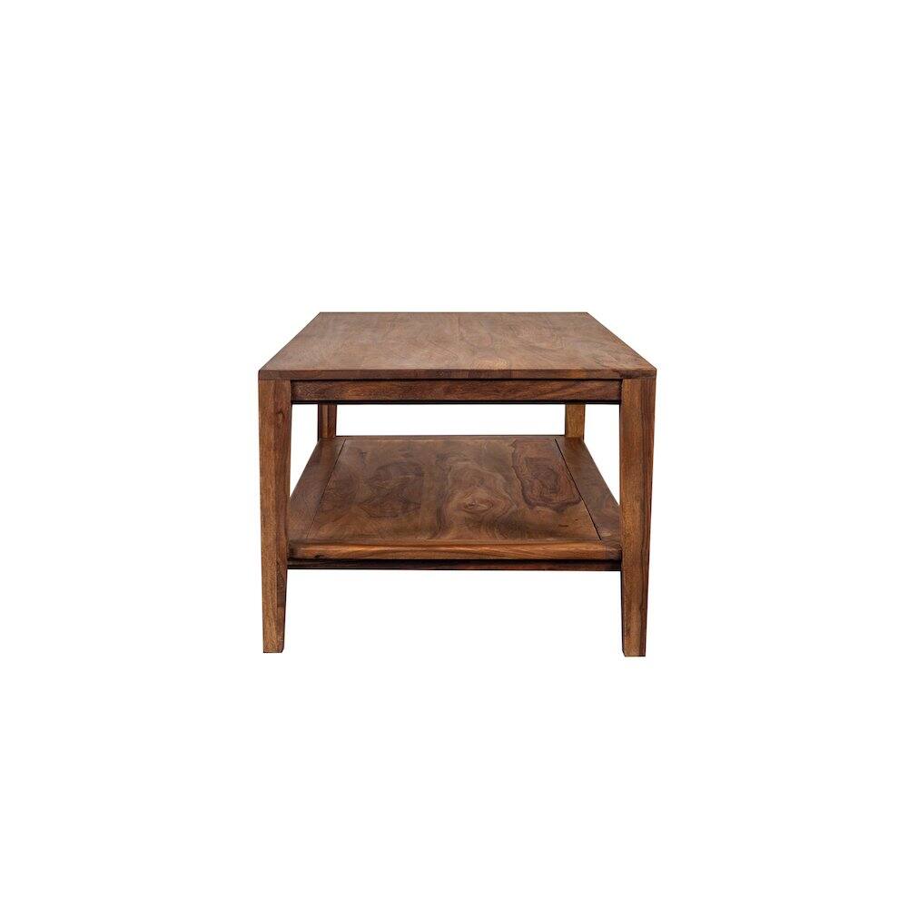 Back. Porter Designs - Fall River Solid Sheesham Wood Coffee Table - Natural.