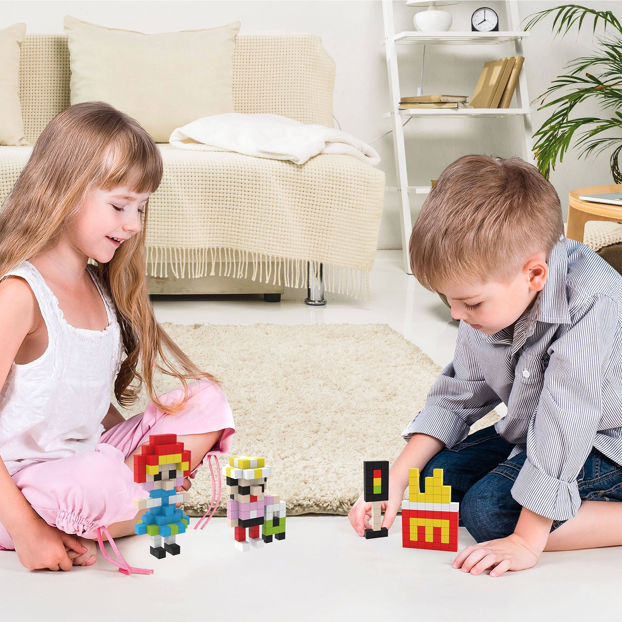 Alt View 1. PicassoTiles - PicassoTiles 200 PC Magnetic Blocks, Magnetic Building Blocks for Kids, Magnet Toy for Kids 3+.