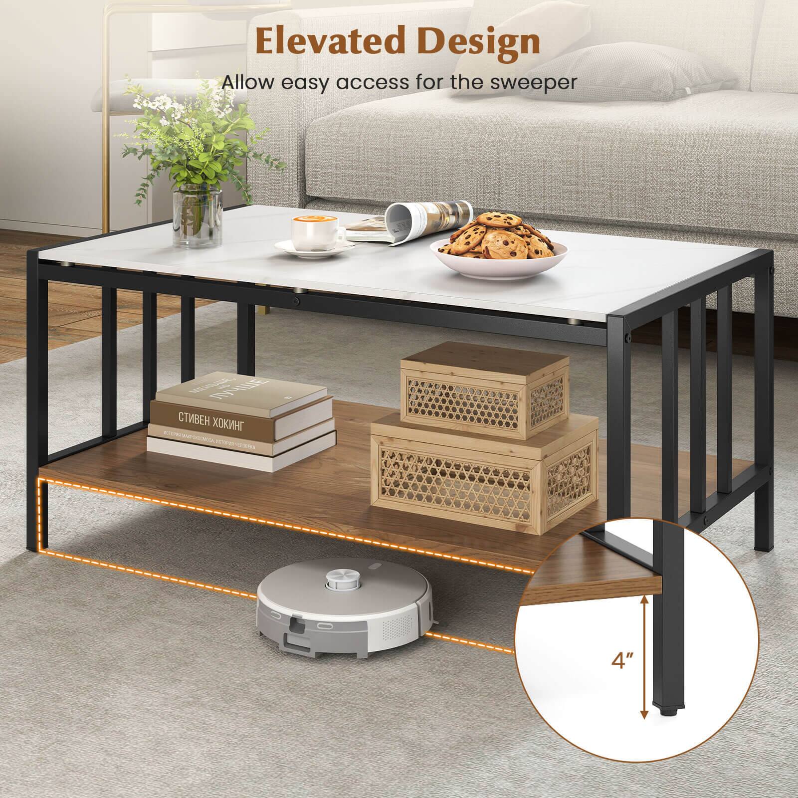 Elevated Design  
Allow easy access for the sweeper  

4"