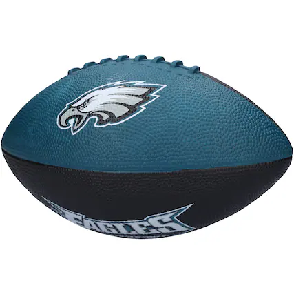 Front. Logo Brands - Philadelphia Eagles Pinwheel Logo Junior Football - Multicolor.