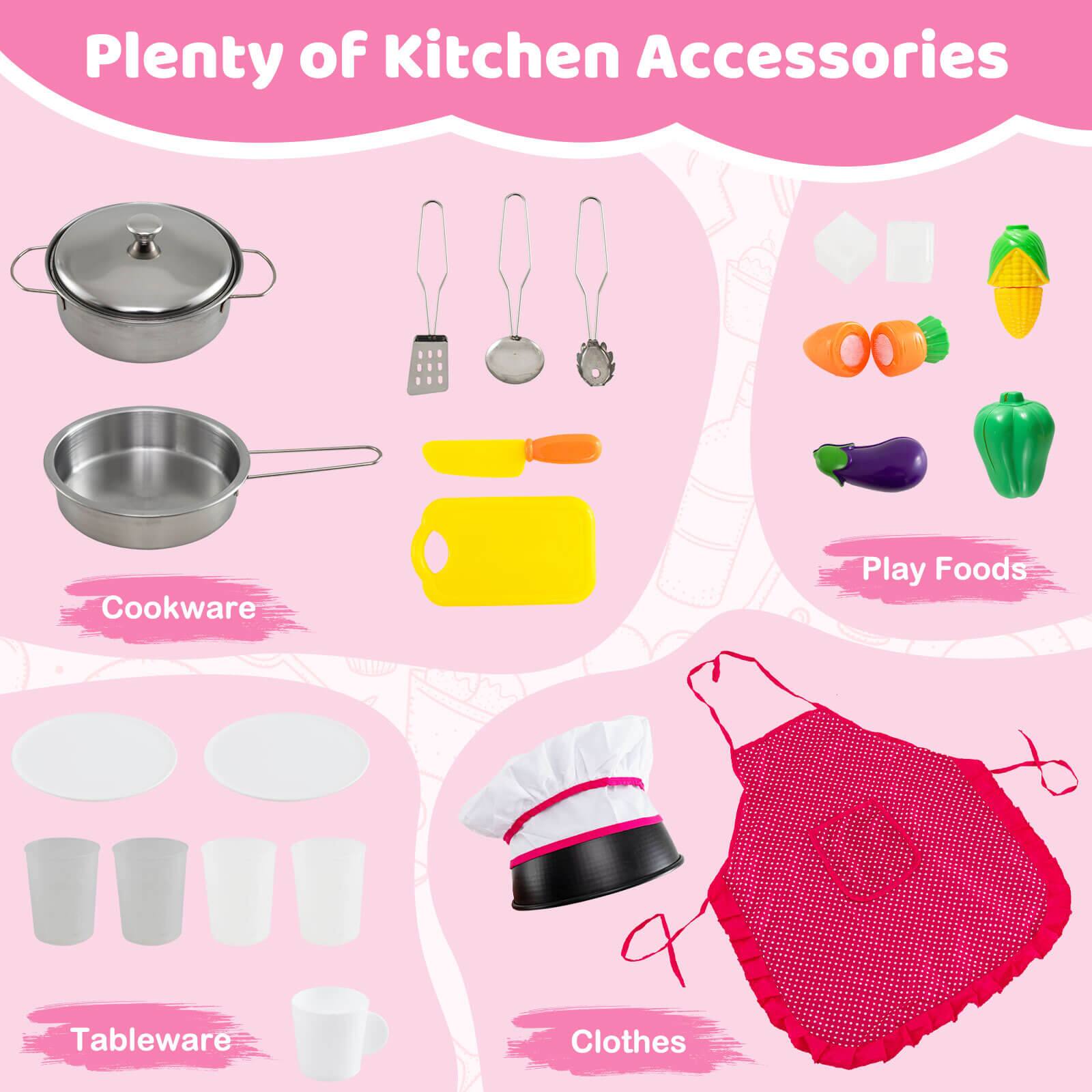 Plenty of Kitchen Accessories

Cookware

Play Foods

Tableware

Clothes