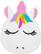 Left. LAUT - Magmoji MagSafe Phone Badge - UNICORN - White /Pink.