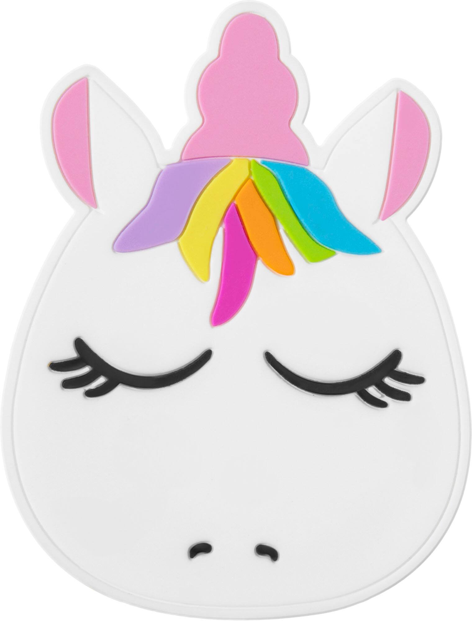 Left. LAUT - Magmoji MagSafe Phone Badge - UNICORN - White /Pink.