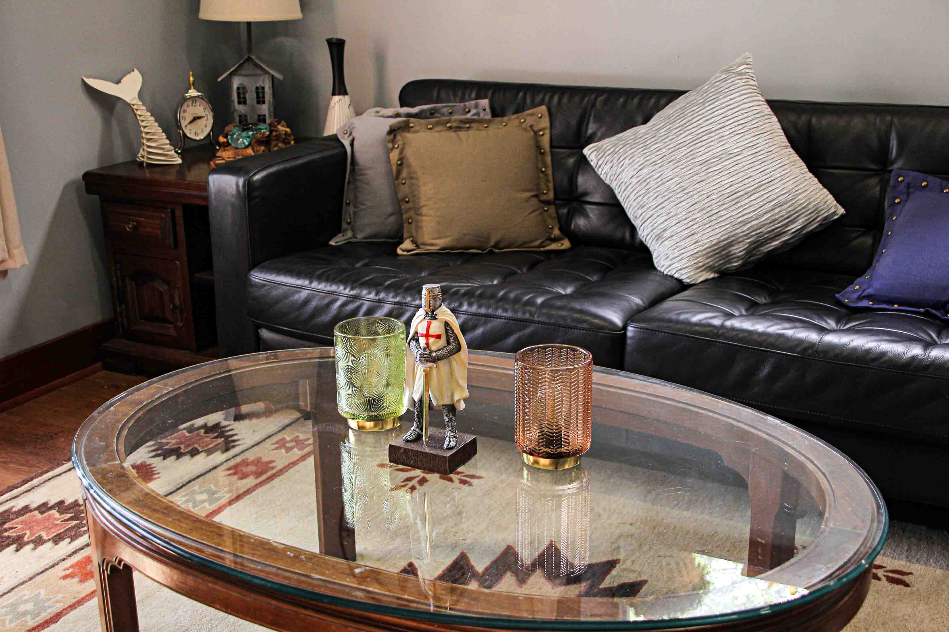 Alt View 3. Zeckos - Medieval Templar Knight in Battle Holding Sword Armor Statue - Multicolored.