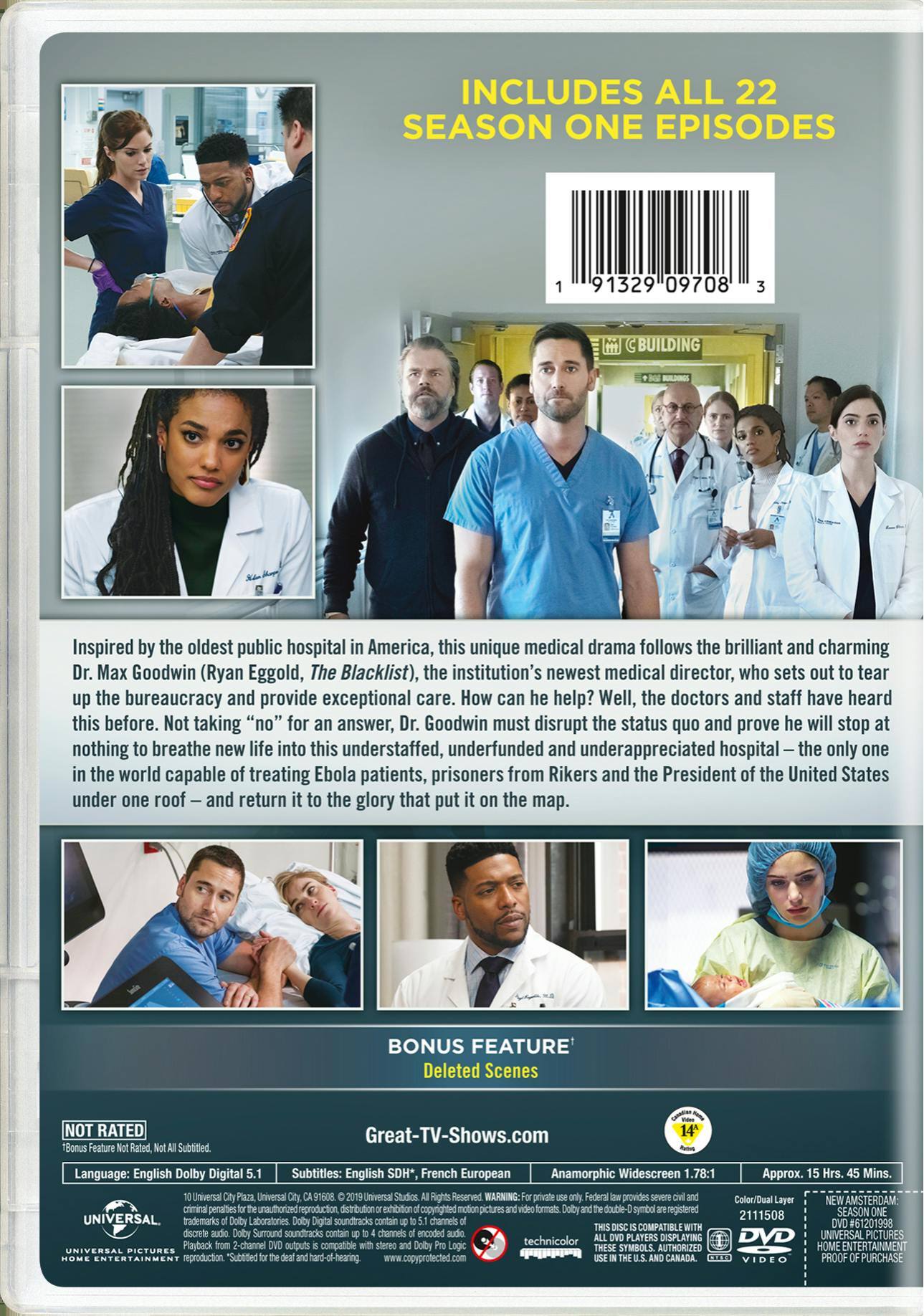 Back. New Amsterdam: Season One [DVD].