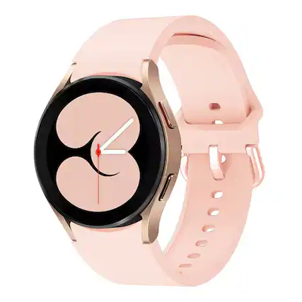 Front. StrapsCo - Sports Strap Silicone Rubber Watch Band For Samsung Galaxy Watch 6 - Pink.